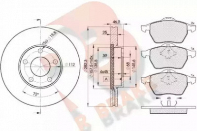 R BRAKE 3r11385306 -